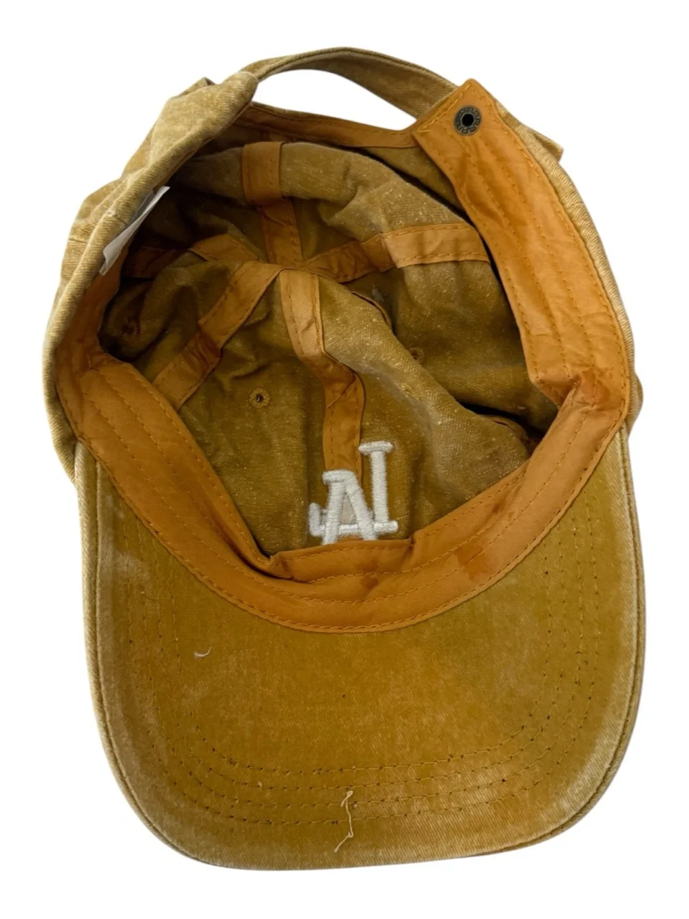 LA Dodgers Brown Dad Hat Adjustable Cotton Baseball Cap OS Vintage - Picture 6 of 6
